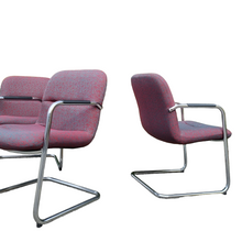 Load image into Gallery viewer, 3 VINTAGE CANTILEVER CHAIRS. PRICE IS EACH.