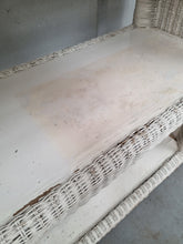 Load image into Gallery viewer, LARGE WHITE WICKER SHELF