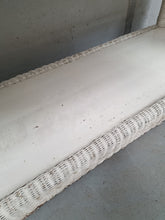 Load image into Gallery viewer, LARGE WHITE WICKER SHELF
