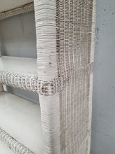 Load image into Gallery viewer, LARGE WHITE WICKER SHELF