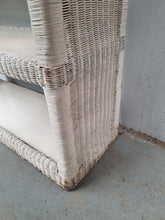Load image into Gallery viewer, LARGE WHITE WICKER SHELF