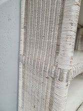 Load image into Gallery viewer, LARGE WHITE WICKER SHELF