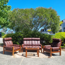 Load image into Gallery viewer, DANISH DELUXE LEATHER ARMCHAIRS. ONE AVAILABLE.