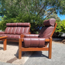 Load image into Gallery viewer, DANISH DELUXE LEATHER ARMCHAIRS. ONE AVAILABLE.