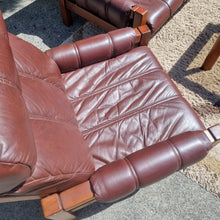 Load image into Gallery viewer, DANISH DELUXE LEATHER ARMCHAIRS. ONE AVAILABLE.
