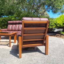 Load image into Gallery viewer, DANISH DELUXE LEATHER ARMCHAIRS. ONE AVAILABLE.