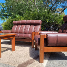 Load image into Gallery viewer, DANISH DELUXE 2 SEATER LEATHER SOFA