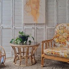 Load image into Gallery viewer, LARGE ROUND CANE COFFEE TABLE