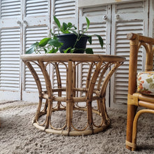 Load image into Gallery viewer, LARGE ROUND CANE COFFEE TABLE