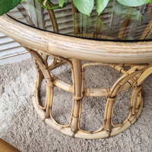 Load image into Gallery viewer, LARGE ROUND CANE COFFEE TABLE