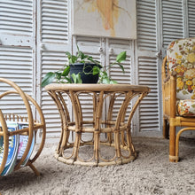 Load image into Gallery viewer, LARGE ROUND CANE COFFEE TABLE