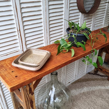 Load image into Gallery viewer, RUSTIC HALL/CONSOLE TABLE OR BAR TABLE. RECYCLED OREGON.