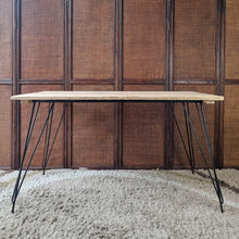 Load image into Gallery viewer, UPCYCLED RUSTIC VINTAGE KITCHEN TABLE RECYCLED HARDWOOD TOP