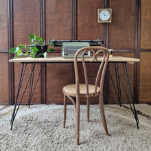 Load image into Gallery viewer, UPCYCLED RUSTIC VINTAGE KITCHEN TABLE RECYCLED HARDWOOD TOP