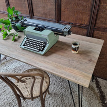 Load image into Gallery viewer, UPCYCLED RUSTIC VINTAGE KITCHEN TABLE RECYCLED HARDWOOD TOP