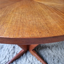 Load image into Gallery viewer, VINTAGE MID CENTURY TEAK STARBURST COFFEE TABLE