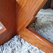 Load image into Gallery viewer, VINTAGE MID CENTURY TEAK STARBURST COFFEE TABLE