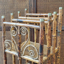 Load image into Gallery viewer, ANTIQUE TORTOISESHELL CANE 'CANTERBURY', MAGAZINE RACK, BOOK STAND, ETC. #1