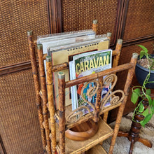 Load image into Gallery viewer, ANTIQUE TORTOISESHELL CANE 'CANTERBURY', MAGAZINE RACK, BOOK STAND, ETC. #1