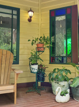 Load image into Gallery viewer, VINTAGE WROUGHT IRON TWISTED SPIRAL TIERED PLANT STAND