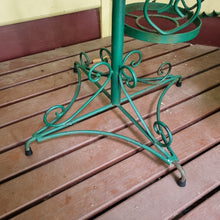 Load image into Gallery viewer, VINTAGE WROUGHT IRON TWISTED SPIRAL TIERED PLANT STAND