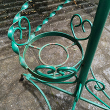 Load image into Gallery viewer, VINTAGE WROUGHT IRON TWISTED SPIRAL TIERED PLANT STAND