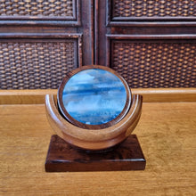 Load image into Gallery viewer, SET OF 6 AGATE COASTERS WITH ROSEWOOD STAND
