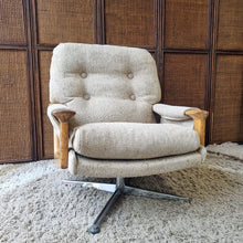 Load image into Gallery viewer, TESSA T1 SWIVEL ARMCHAIR WITH CHROME BASE