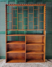 Load image into Gallery viewer, UNIQUE MID CENTURY VINTAGE WALL UNIT BOOKCASE ROOM DIVIDER