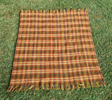 Load image into Gallery viewer, VINTAGE WOOL BLEND THROW RUG BLANKET