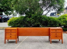 Load image into Gallery viewer, VINTAGE SUMNA FURNITURE BEDSIDE DRAWERS & QUEEN SIZE HEADBOARD