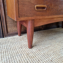 Load image into Gallery viewer, MID CENTURY TEAK AND GLASS DISPLAY CABINET