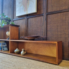 Load image into Gallery viewer, UNIQUE LOWLINE VINTAGE HARDWOOD STEP BOOKCASE