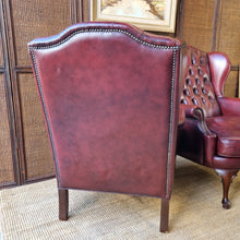 Load image into Gallery viewer, VINTAGE MORAN FURNITURE 'ROMSEY' LEATHER WINGBACK ARMCHAIRS. PRICE IS EACH.