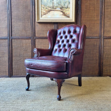 Load image into Gallery viewer, VINTAGE MORAN FURNITURE 'ROMSEY' LEATHER WINGBACK ARMCHAIRS. PRICE IS EACH.