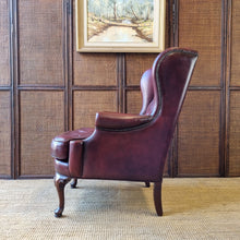 Load image into Gallery viewer, VINTAGE MORAN FURNITURE 'ROMSEY' LEATHER WINGBACK ARMCHAIRS. PRICE IS EACH.
