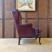 Load image into Gallery viewer, VINTAGE MORAN FURNITURE 'ROMSEY' LEATHER WINGBACK ARMCHAIRS. PRICE IS EACH.