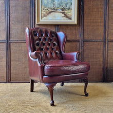 Load image into Gallery viewer, VINTAGE MORAN FURNITURE 'ROMSEY' LEATHER WINGBACK ARMCHAIRS. PRICE IS EACH.
