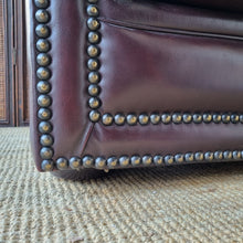 Load image into Gallery viewer, MORAN FURNITURE 'MERRY WIDOW' 3 SEATER LEATHER CHESTERFIELD SOFA