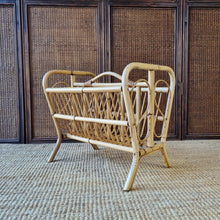 Load image into Gallery viewer, VINTAGE CANE MAGAZINE RACK