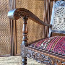 Load image into Gallery viewer, VINTAGE JACOBEAN REVIVAL ARMCHAIR