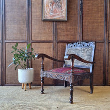 Load image into Gallery viewer, VINTAGE JACOBEAN REVIVAL ARMCHAIR