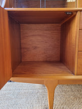 Load image into Gallery viewer, MID CENTURY HIGH SIDEBOARD/BUFFET/CABINET BY JENTIQUE (MADE IN ENGLAND)