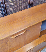 Load image into Gallery viewer, MID CENTURY HIGH SIDEBOARD/BUFFET/CABINET BY JENTIQUE (MADE IN ENGLAND)