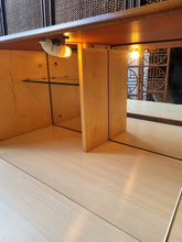Load image into Gallery viewer, MID CENTURY HIGH SIDEBOARD/BUFFET/CABINET BY JENTIQUE (MADE IN ENGLAND)