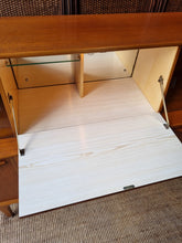 Load image into Gallery viewer, MID CENTURY HIGH SIDEBOARD/BUFFET/CABINET BY JENTIQUE (MADE IN ENGLAND)