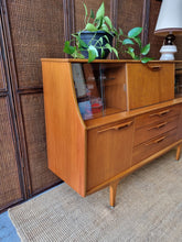 Load image into Gallery viewer, MID CENTURY HIGH SIDEBOARD/BUFFET/CABINET BY JENTIQUE (MADE IN ENGLAND)