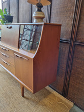 Load image into Gallery viewer, MID CENTURY HIGH SIDEBOARD/BUFFET/CABINET BY JENTIQUE (MADE IN ENGLAND)