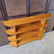 Load image into Gallery viewer, GORGEOUS VINTAGE HARDWOOD CURVED BOOKCASE