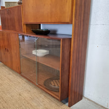 Load image into Gallery viewer, MID CENTURY MODULAR WALL UNIT SECRETAIRE COCKTAIL CABINET
